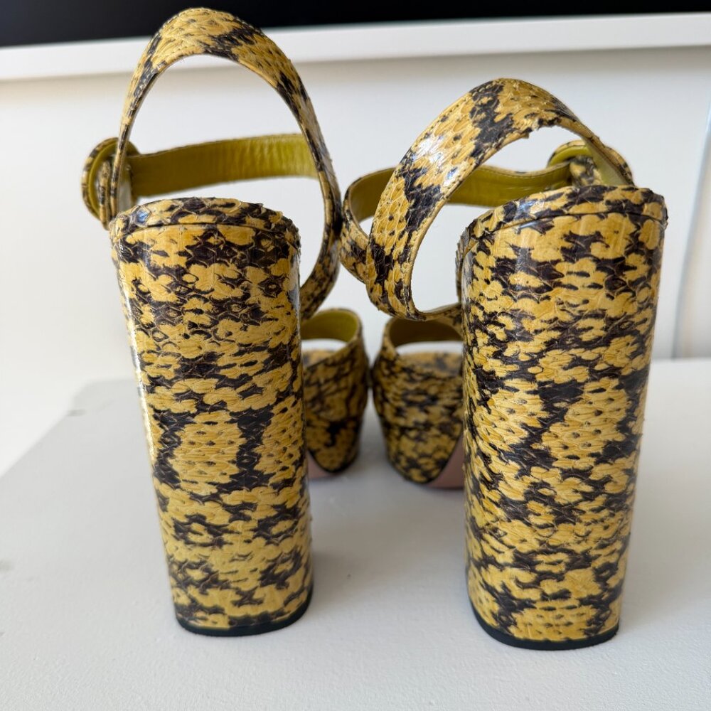 Prada Python Platform Sandal - EU40, us 8-9 - image 3